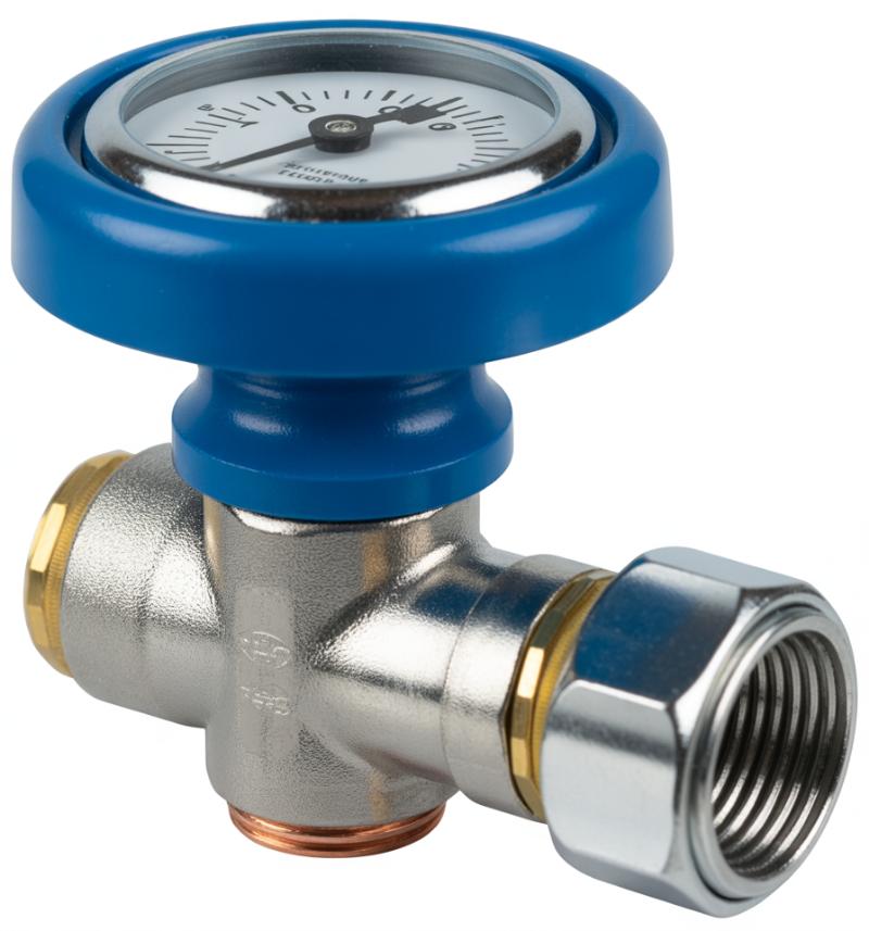 zawór z termometrem
